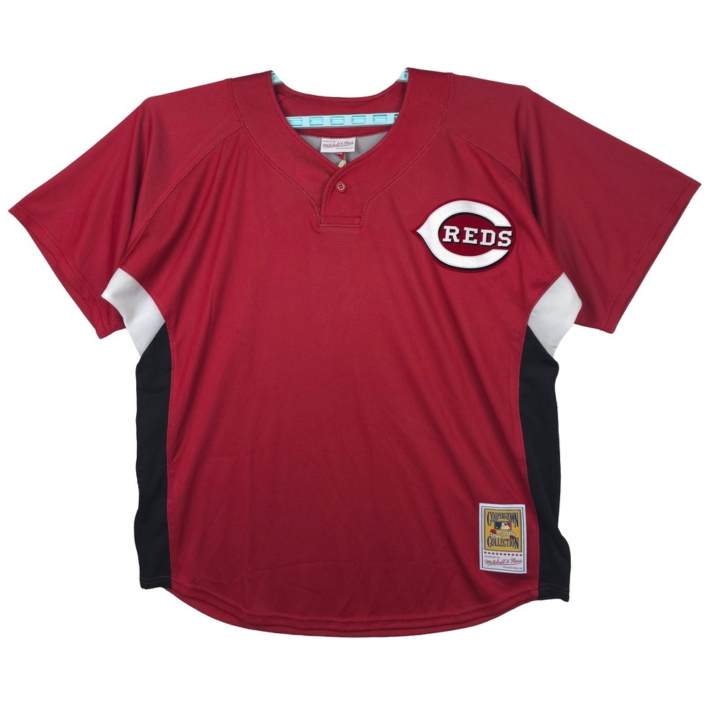 Authentic Ken Griffey Jr Reds Mitchell & Ness MLB XL XLarge BP Jersey Red #3 NWT